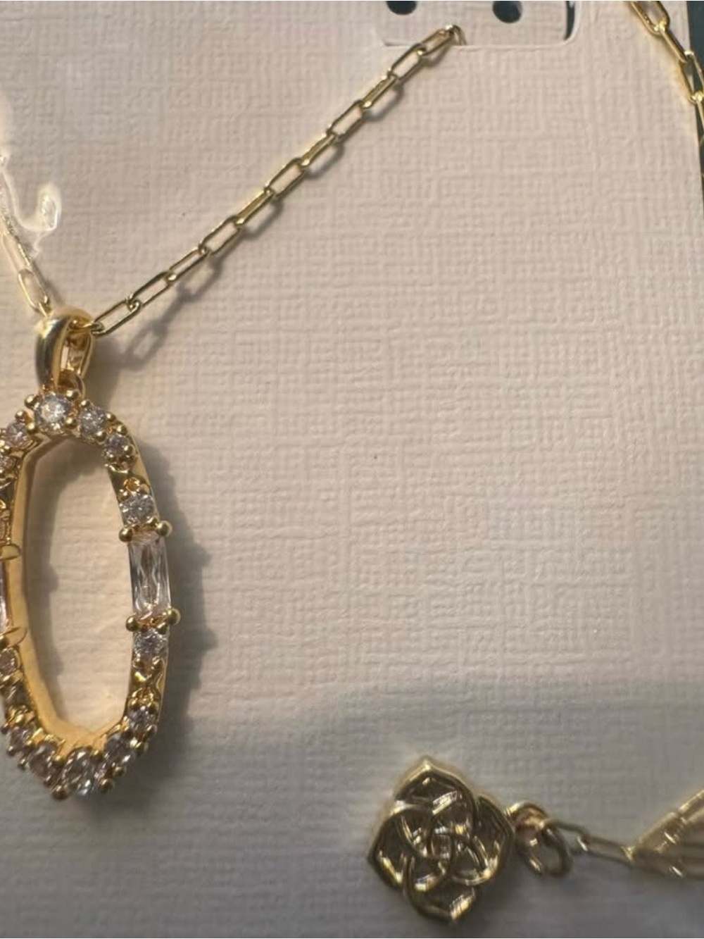 KENDRA SCOTT ESSIE PAVE NECKLACE NEW W TAGS & bag hard to find !!